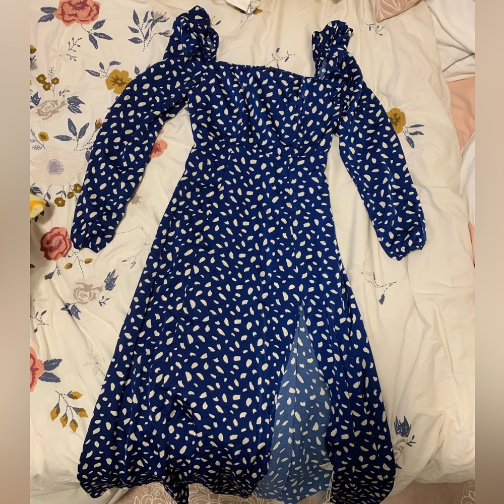 Commense blue midi dress. New with tags.